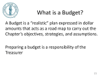 Budgets and Financial Reporting