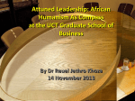 UCT Graduate School of Business - 14 November 2013
