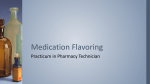 Medication Flavoring