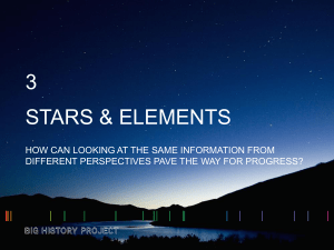 Stars and Elements
