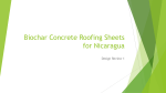 Biochar Concrete Roofing Sheets for Nicaragua