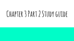 Chapter 3 Part 2 Study guide