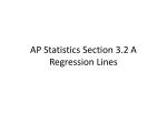 AP Statistics Section 3.2 A Regression Lines