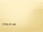 Types of Law - KildysartTY