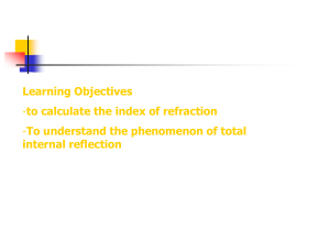 12.5 Total Internal Reflection