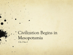 Civilization Begins in Mesopotamia