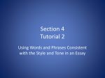 Section 4 Tutorial 2