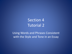 Section 4 Tutorial 2