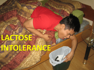 Lactose Intolerance Lesson