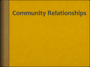 Community Relationships