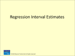 Interval Estimates for SLR Models - RIT