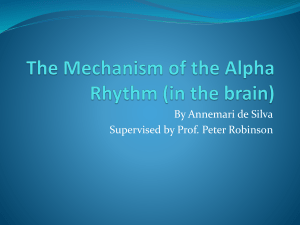 The mechanism of the alpha rhythm