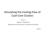 Simulating the Cooling Flow of Cool