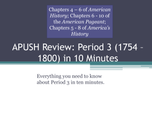 APUSH Review: Period 3 (1754 * 1800) in 10 Minutes