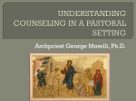 UNDERSTANDING COUNSELING IN A PASTORAL SETTING