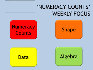 Numeracy Counts - Newport High School