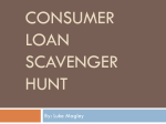 Consumer Loan Scavenger Hunt