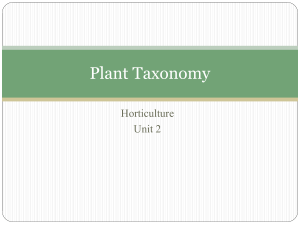 Plant Taxonomy: How Plants are Named