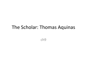 Thomas Aquinas - WordPress.com