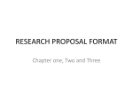 RESEARCH PROPOSAL FORMAT