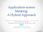 Application-screen Masking: A Hybrid Approach