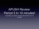 APUSH Review: Period 5 In 10 minutes!