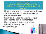 What are the four states of matter?