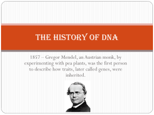 The History of DNA