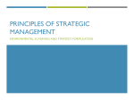 Principles of Strategic analysis