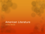 American Literature Literary Periods