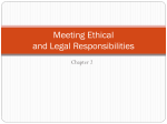 Meeting Ethical and Legal Responsibilities