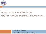 Patron-Client Politics and Governance System in Nepal