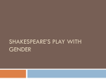 shakespeare*s play with gender