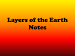 Layers of the Earth Notes - Howard Elementary School
