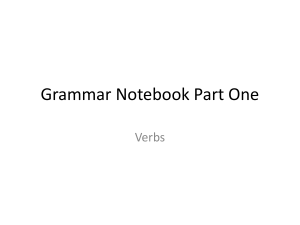 Grammar Notebook Part One - cathyeagle