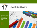Job Order Cost Systems for Manufacturing Businesses