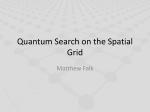 Quantum Search on the Spatial Grid