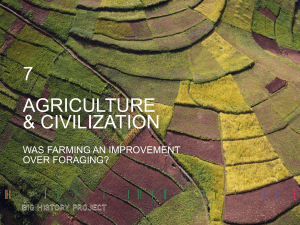 Agriculture and Civilization