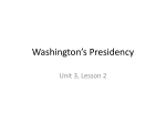 Washington`s Presidency