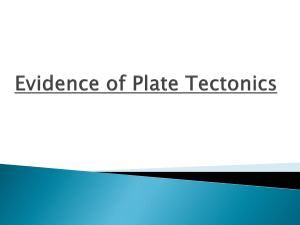 Evidence of Plate Tectonics