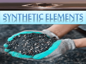 synthetic elements