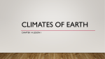 Climates of Earth