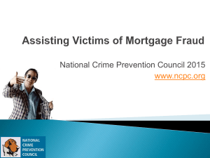 New Trends in Mortgage Fraud - National Crime Prevention Council