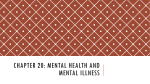 Chapter 20: Mental health and mental illness