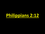 The Very Best Way to Show That You Believe Philippians 2:12