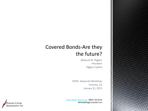 Covered Bonds-Are they the future?