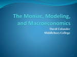 The Moniac, Modeling, and Macroeconomics