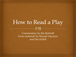 How to Read a Play - Emporia State University