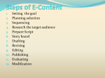 Steps of E-Content - Navajyothi College of Teachers Education for