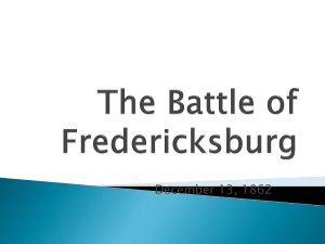 The Battle of Fredericksburg